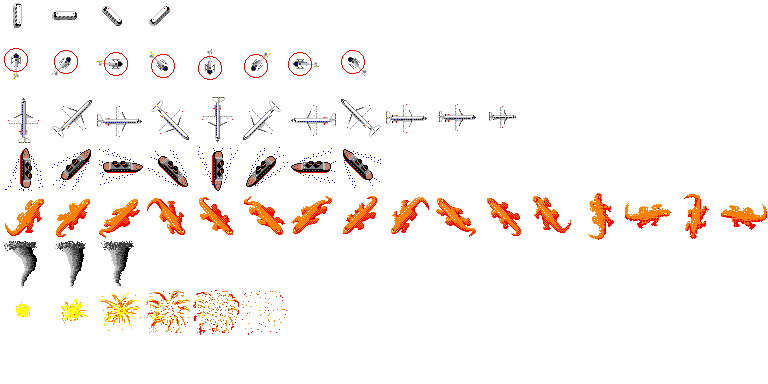 These are the game's sprites